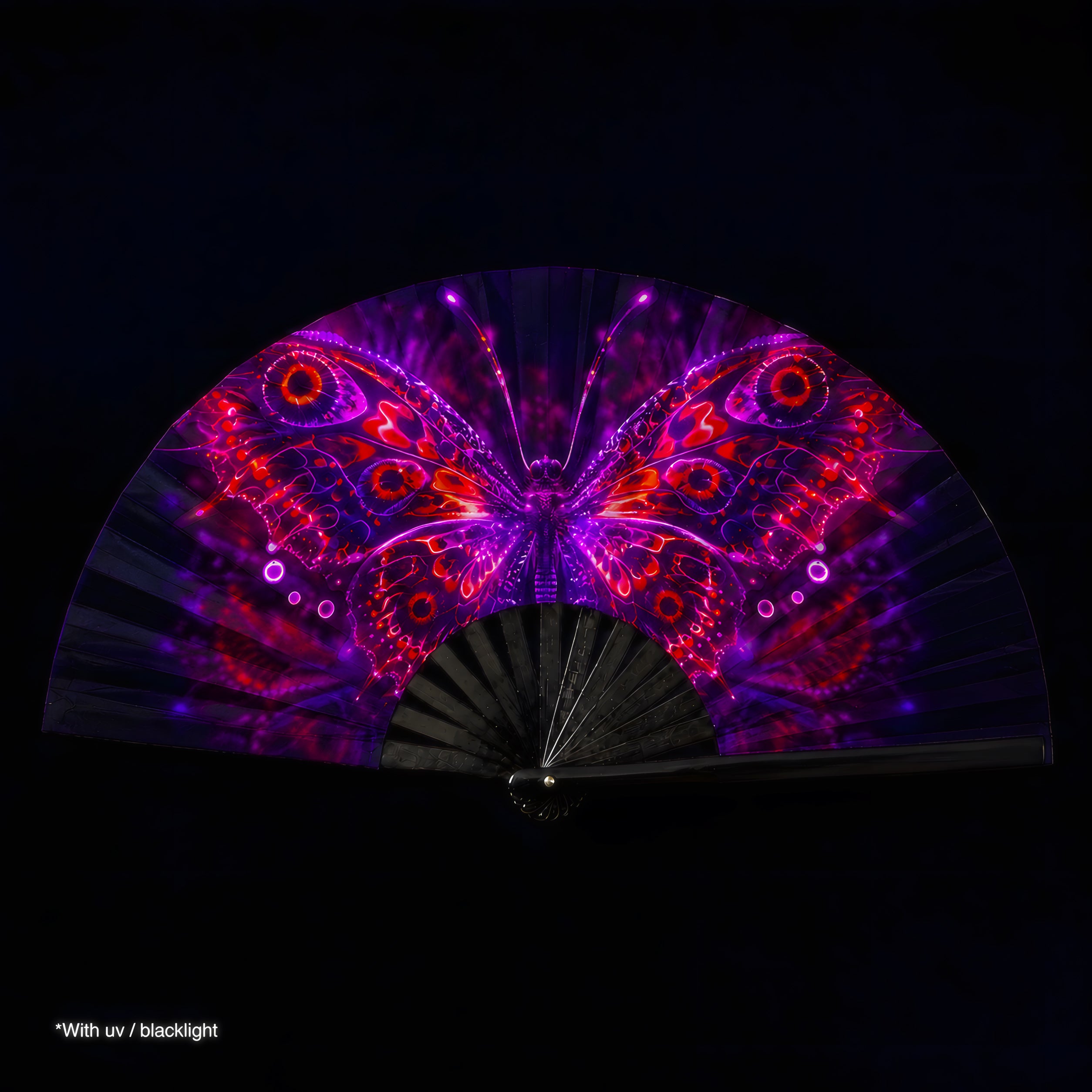 XL Fan Pink Butterfly