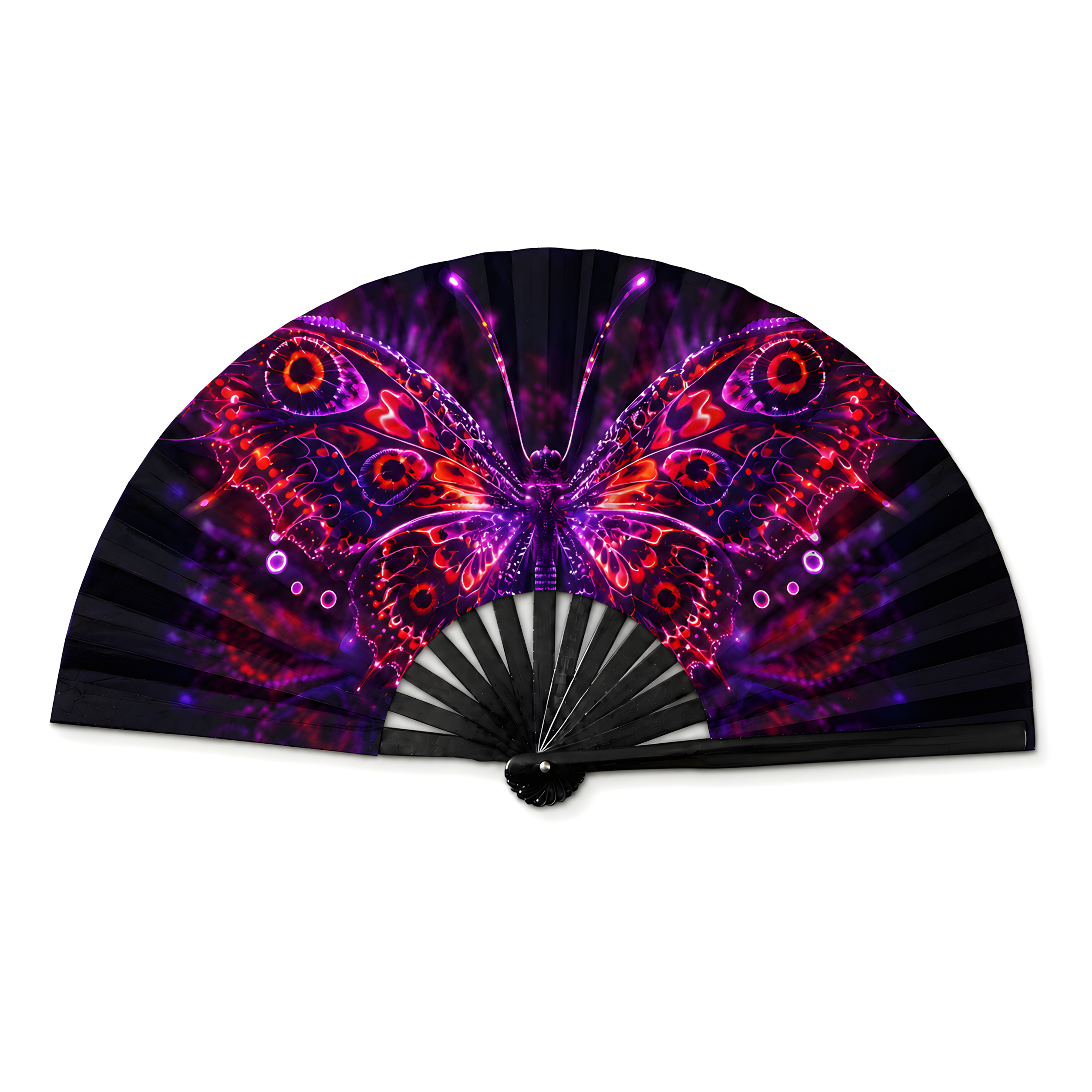 XL Fan Pink Butterfly